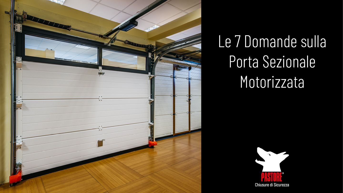 porta sezionale motorizzata Pastore